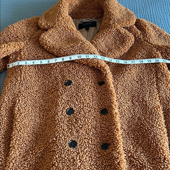 J. Crew Women’s Double-Breasted Teddy Sherpa Topcoat in Adobe Clay - Picture 5 of 7